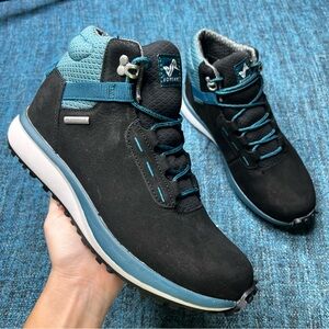 Forsake Range High Waterproof Leather Hiking Boots in Black Arctic Women's 8.5